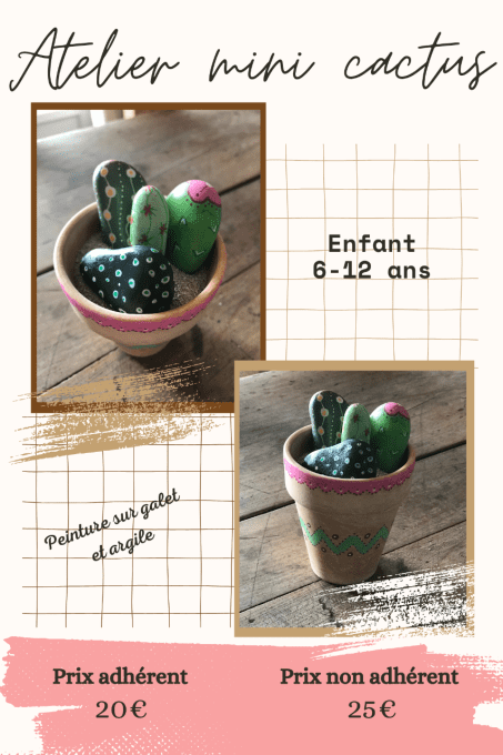 Atelier mini cactus - Prix de réservation