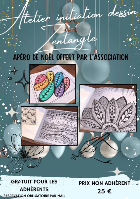 Atelier initiation dessin Zentangle - Prix de réservation